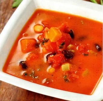 Суп из фасоли с сыром